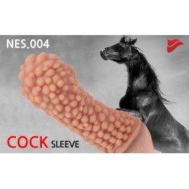 Насадка на фаллос с пузыриками по всей поверхности EXTREME SLEEVE M-SIZE - 14,7 см.