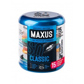 Классические презервативы в металлическом кейсе MAXUS Classic - 15 шт.